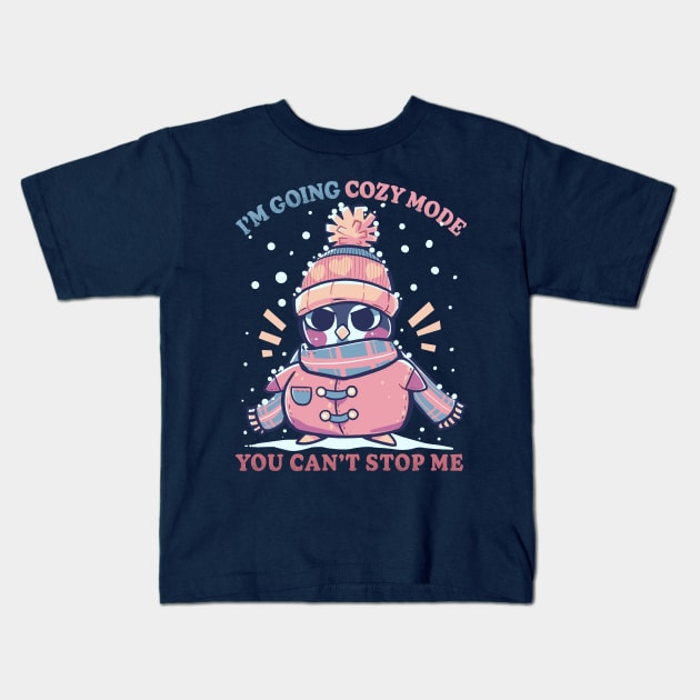 Cozy Mode Kids T-Shirt by TechraNova